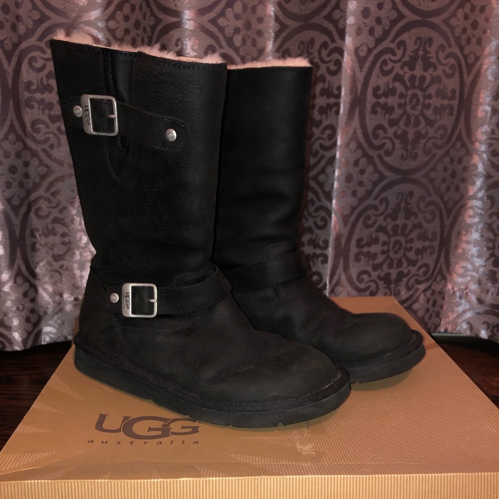 UGG Black Kensington Boot (Size 8)
